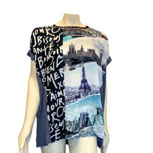 Steezyer Blue Graphic Shirt